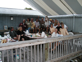 Tilghman Island Marina's deck for hosting group parties