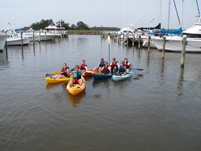 Kayak Rentals for exploring Knapps Narrows Channel